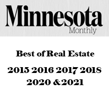 Minnesota Monthly Best of Real Estate 2013, 2016, 2017, 2018, 2020, 2021